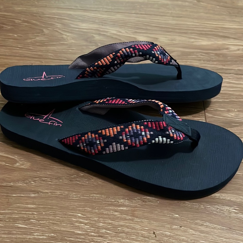 Blue fin boat shoes